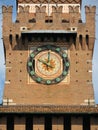 The central tower or Torre del Filarete of Sforza Castle or Castello Sforzesco, Milan