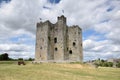 Medieval Irish Castle Tower, Wide Shot Royalty Free Stock Photo