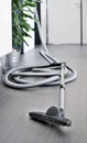 Central vacuum cleaner hose in living room Royalty Free Stock Photo