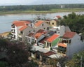 Tropical Asia HÃ¡Â»â¢i An Central Vietnam Hoi An City Ancient Old Town Vietnamese Village Landscape Aerial View Blue Sky Green Nature