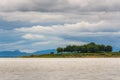 Central water in the middle of Srinakarin Dam