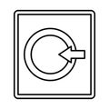 Centralize Half Glyph Style vector icon which can easily modify or edit