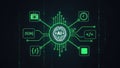 Centralized ai network with integrated technologies Royalty Free Stock Photo