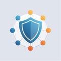 Centralized Cybersecurity Protection Hub Royalty Free Stock Photo