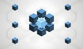 Centralized Data Network Royalty Free Stock Photo