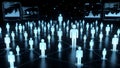 Centralized Human Network Visualization Representing Data Analysis And Behavioral Monitoring Systems Royalty Free Stock Photo