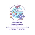 Centralized management concept icon Royalty Free Stock Photo