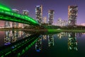 Centralpark at Night Incheon, South Korea Royalty Free Stock Photo