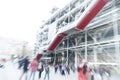 Centre Georges Pompidou in Paris with zoom effect
