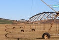 Centre pivot irrigation on farm near Oudtshoorn