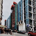 Centre Pompidou, the deconstruction icon building, one of the masterpiece architecture in the world, Paris, France