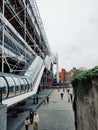 Centre Pompidou, the most famous deconstruction building in Paris, France