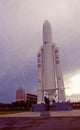 The Centre Spacial of the European Union Space Mission in Kourou: The start ramp for the space shuttle