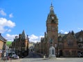 Town Hall and War Memorial in Lockerbie, Dumfries and Galloway, Scotland, Great Britain