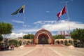 The centre of the tropical town of Tumbes Peru