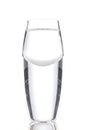 Centred clear shot glass