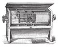 Centrifugal sifter H. Seck, vintage engraving