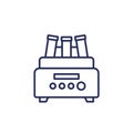 centrifuge machine line icon, lab equipment Royalty Free Stock Photo