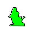 Centro Sur region Equatorial Guinea map design