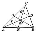 Centroid of Triangle vintage illustration