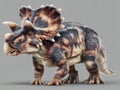 A centrosaurus dinosaur with its distinctive frill image Royalty Free Stock Photo