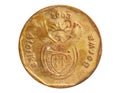 20 Cents Aferika Borwa - Tswana language coin, 1994~Today - Second Republic - Circulation serie, Bank of South Africa Royalty Free Stock Photo