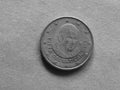 50 cents coin, European Union in black and white