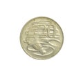 20 Cents coin made by Australia Royalty Free Stock Photo