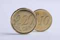 20 cents standing Royalty Free Stock Photo