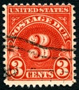 3 Cents USA Postage Stamp Royalty Free Stock Photo