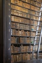 Centuries old books in academic library