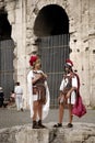 Centurions at the Coliseum,Rome,Italy Royalty Free Stock Photo