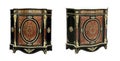 Century Boulle French Sideboard inlay with red tortoise shell and brass Royalty Free Stock Photo