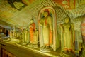 12 Century Dambulla Cave Golden Temple And Statues