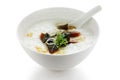 Century egg congee , chinese food Royalty Free Stock Photo
