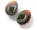 Century egg sliced open