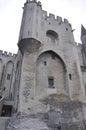 Avignon, 10th september: Palais des Papes or Palace of Popes building details from Avignon Popes Site in Provence France
