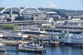 CenturyLink Field and T-Mobile Stadium in Seattle, Washington Royalty Free Stock Photo