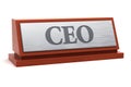 CEO Chief Executive Officer job title Royalty Free Stock Photo