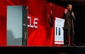 CEO of Oracle Larry Ellison makes his presentation Royalty Free Stock Photo