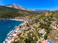 Cephalonia Island small port Agia Effimia yachts harbour Royalty Free Stock Photo