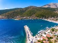 Cephalonia Island small port Agia Effimia yachts harbour Royalty Free Stock Photo