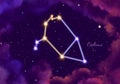 Illustration image of the constellation cepheus Royalty Free Stock Photo