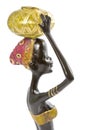 Ceramic African Woman Figurine