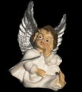 Ceramic angel Christmas tree ornament