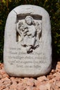 Ceramic angel, guarding angel cemetery, sleeping angel cemetery, dreaming angel cemetery, angel made from ceramic, angel cemetery Royalty Free Stock Photo