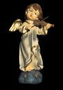 Ceramic angel playing violin Royalty Free Stock Photo