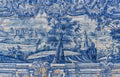 Ceramic Azulejos in Porto cathedral - Portugal