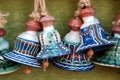 Ceramic traditional colored pottery, Romania Royalty Free Stock Photo