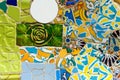 Ceramic Bench Park Guell - Barcelona Spain Royalty Free Stock Photo